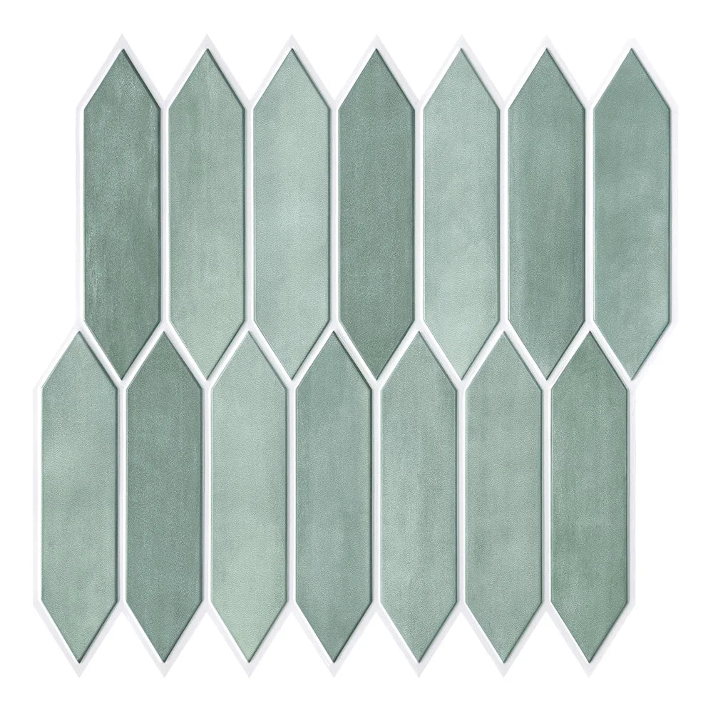 Serenity Lantern Long 3D Tile Decals - Light Green