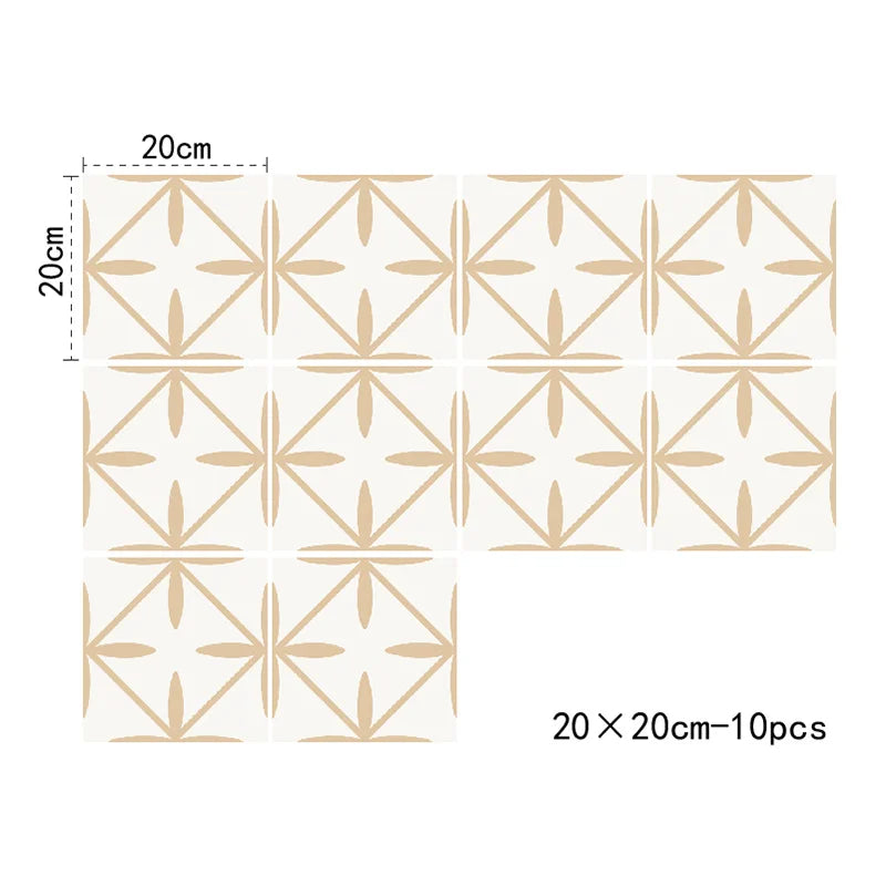 Bohemian Stars Tile Decals - Sand