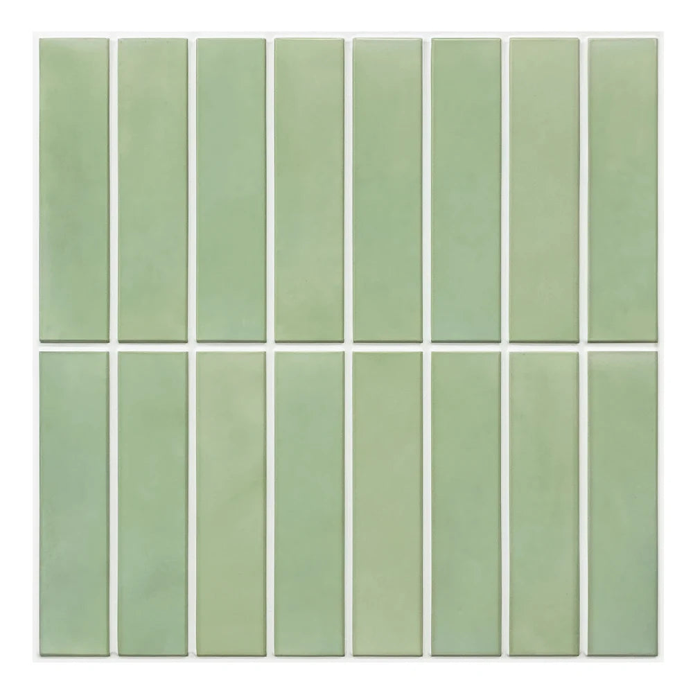 Serenity ModernStack Long 3D Tiles - Light Green