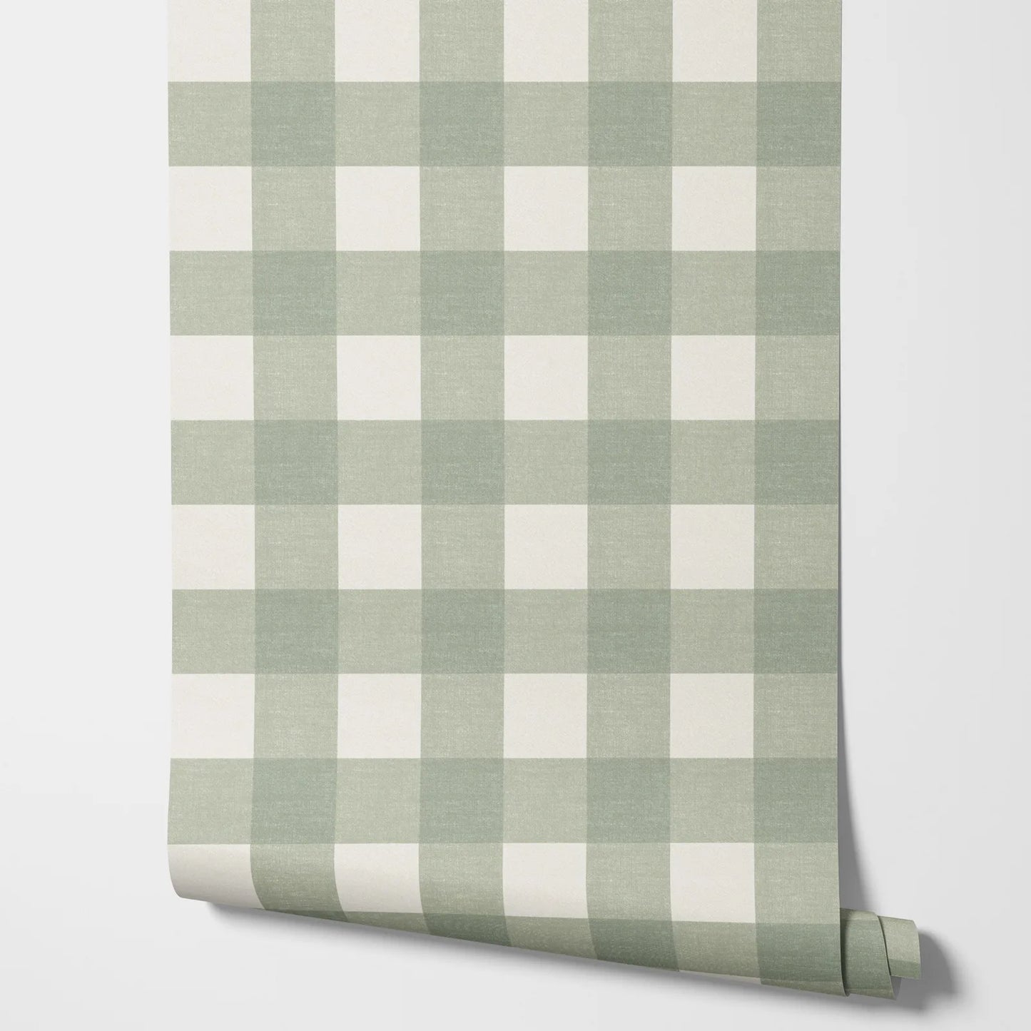 French Country Plaid Wallpaper - Green