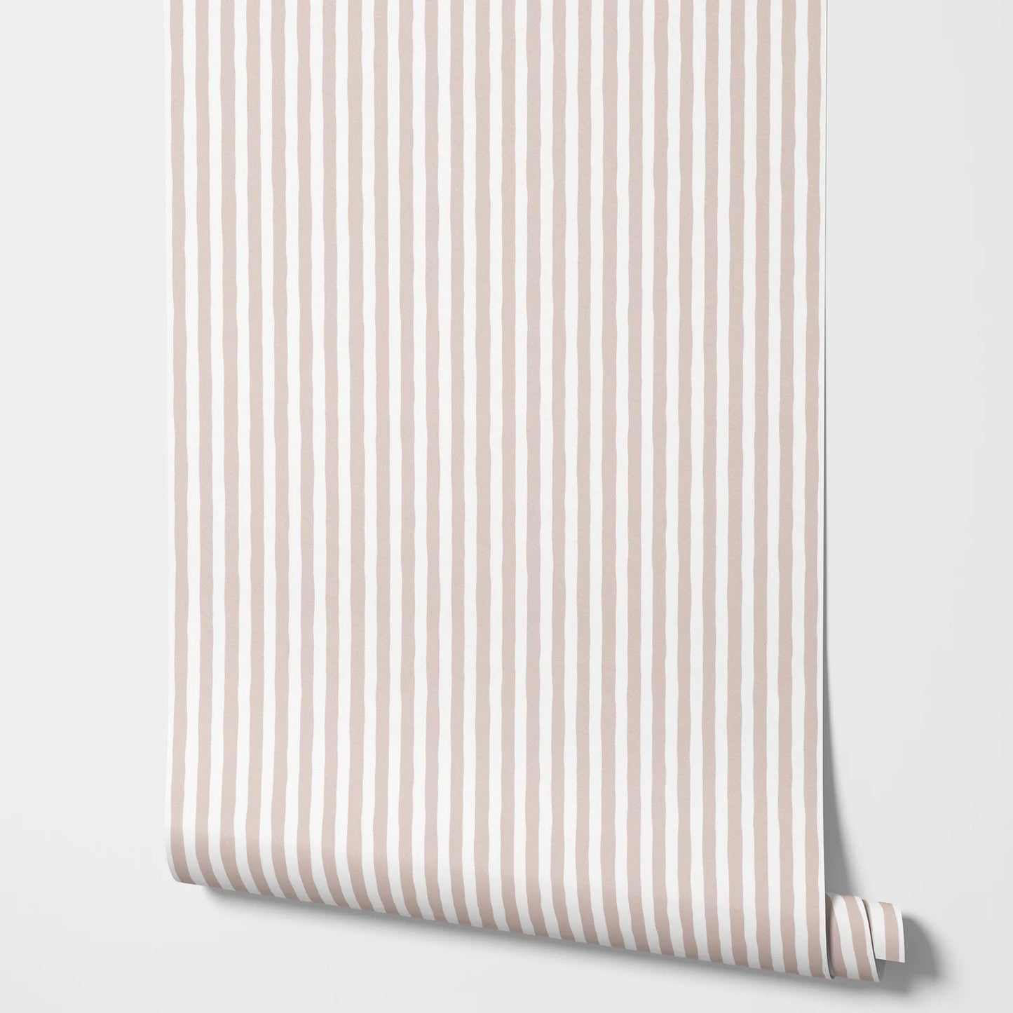 French Country Stripe Wallpaper - Beige