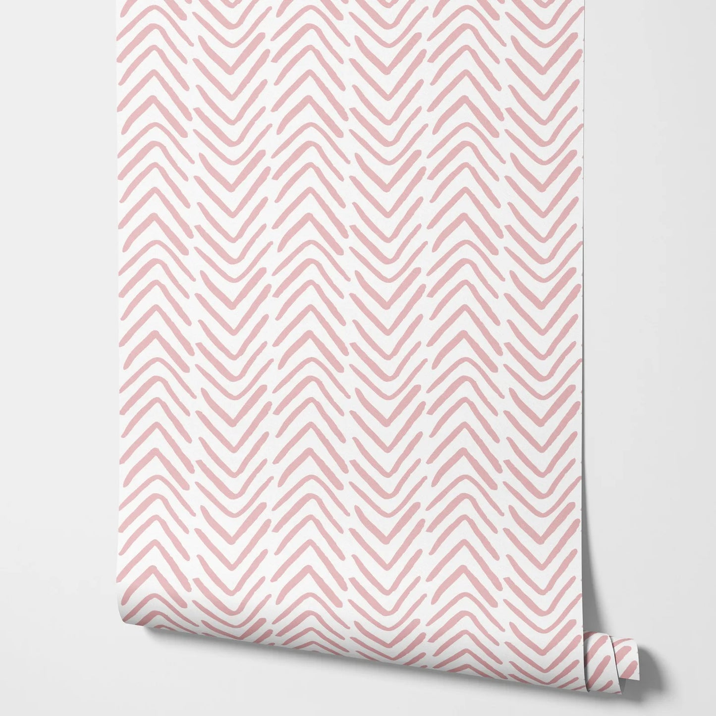 Boho Abstract Chevron - Light Pink