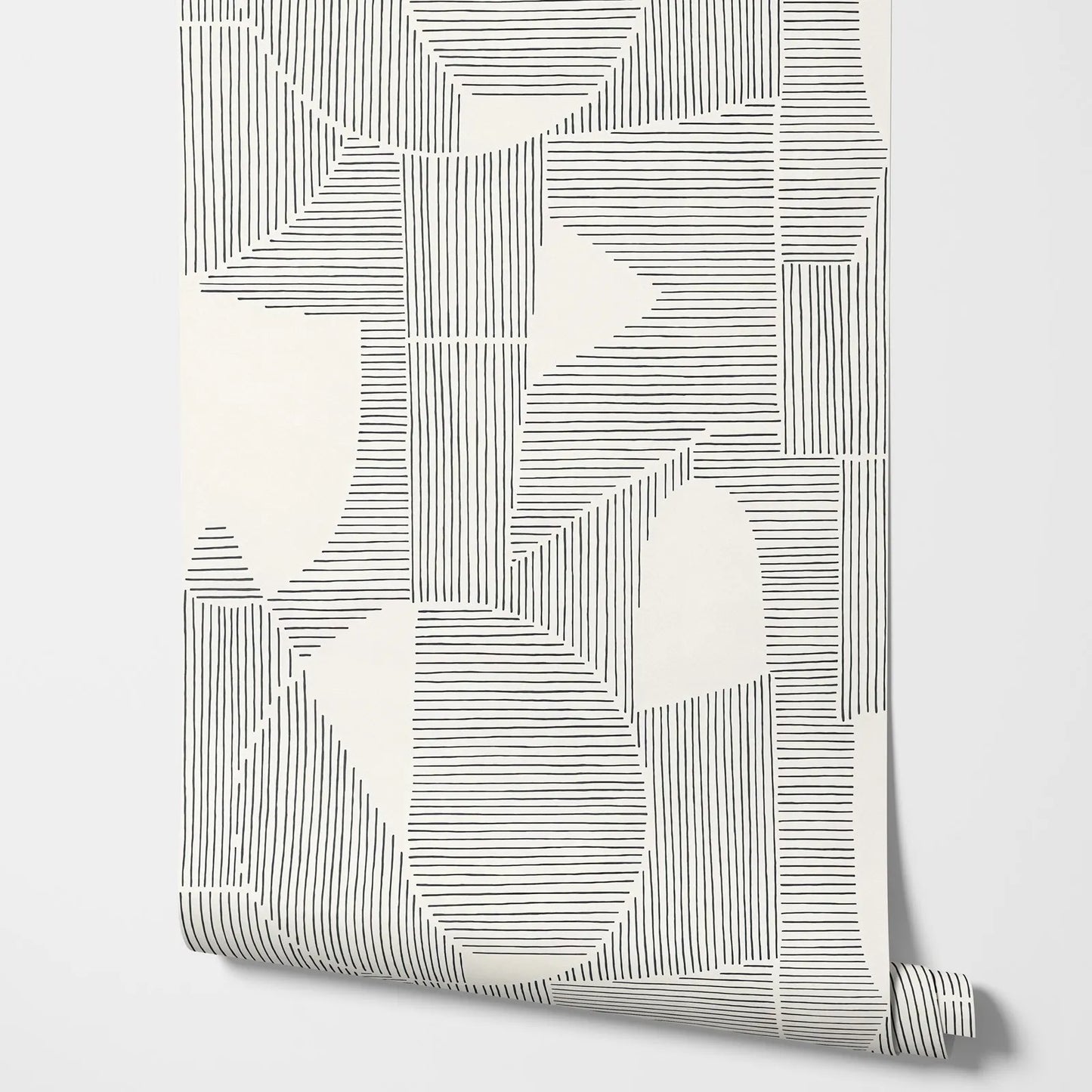 Boho MonoArc Abstract Wallpaper