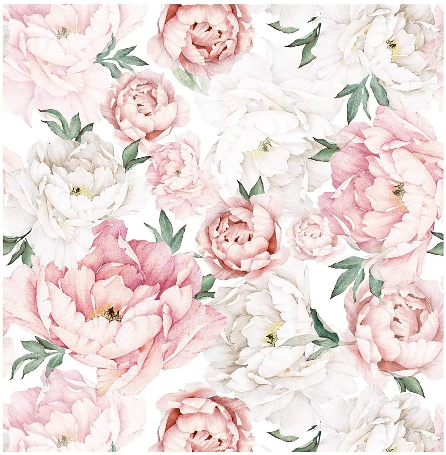 English Country Blossom Wallpaper - Light Pink Peonies