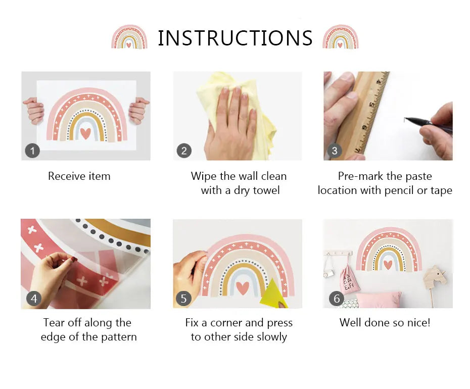 BohoBaby Arches & Hearts Decals