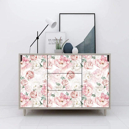 English Country Blossom Wallpaper - Light Pink Peonies