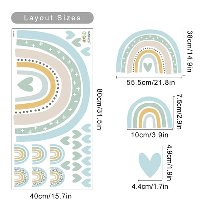 BohoBaby Arches & Hearts Decals