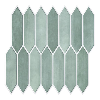 Serenity Lantern Long 3D Tile Decals - Light Green