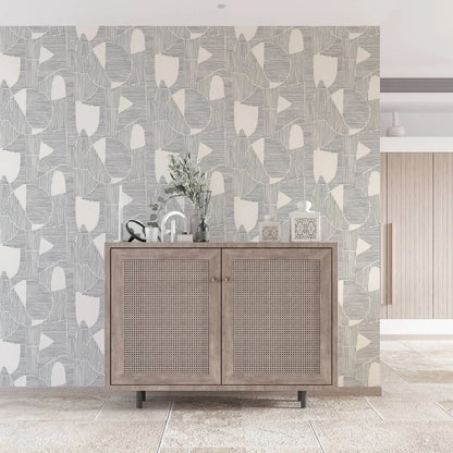 Boho MonoArc Abstract Wallpaper