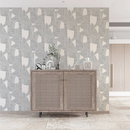Boho MonoArc Abstract Wallpaper