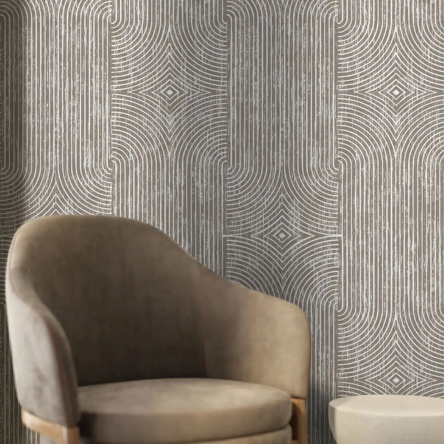 ZenScape Boho Wallpaper - Dark Beige