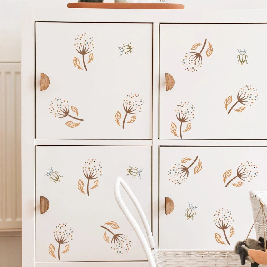 BohoBaby Dandelions & Beetles Decals