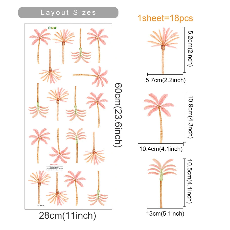 BohoBaby Palm Tree Decals