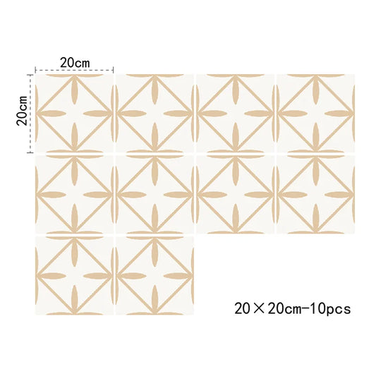 Bohemian Stars Tile Decals - Sand