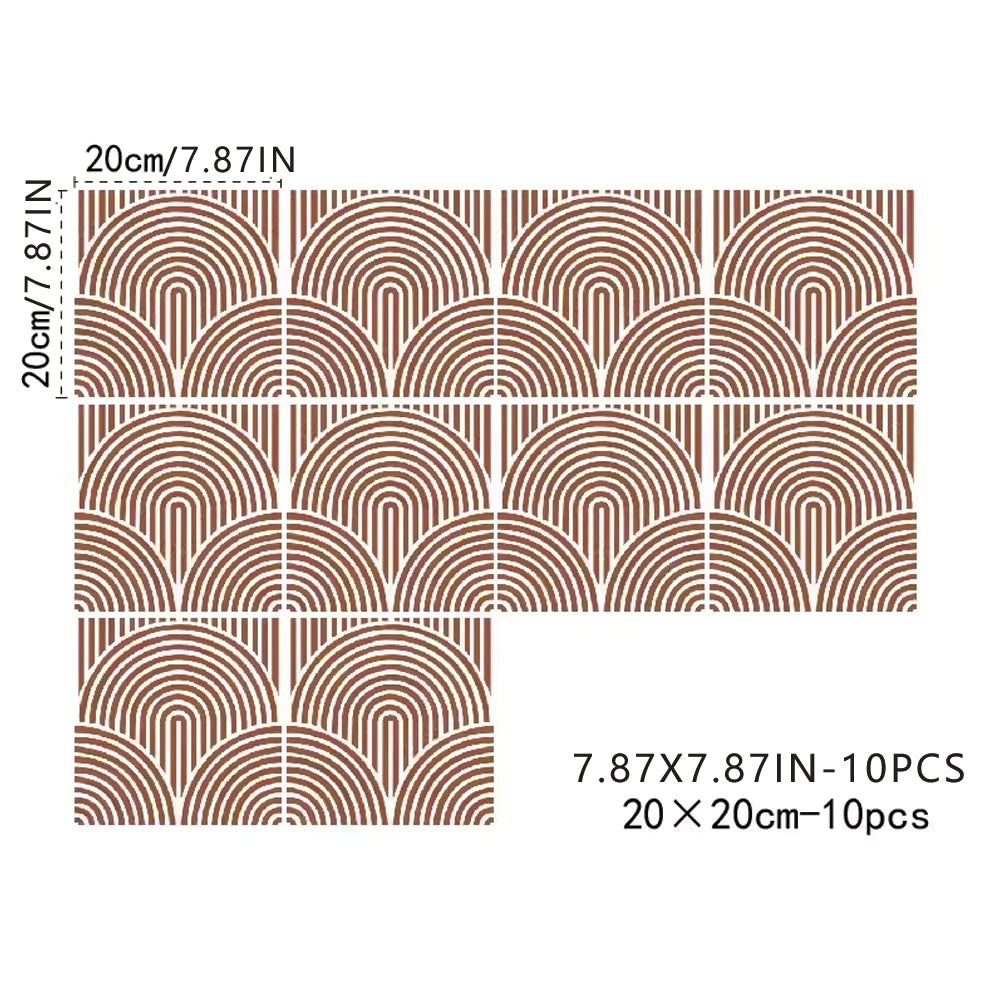 SeraphinaScape Tile Decals - Terracotta
