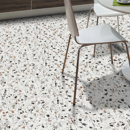 Terrazzo Luxe Tile Decals - Light Terracotta