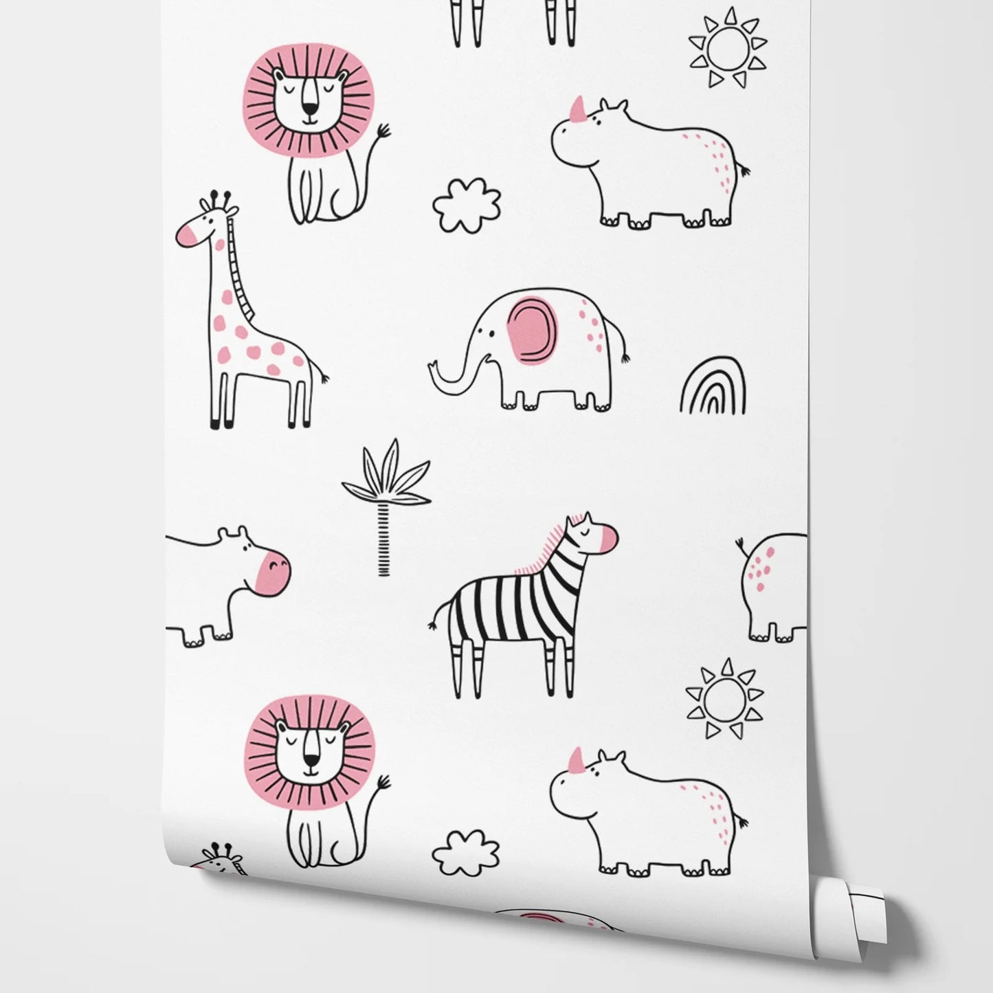 Lulu's Friends Wallpaper - Pink