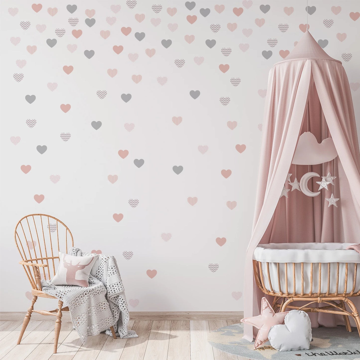 BohoBaby Stars & Dots, Hearts & Butterflies Decals