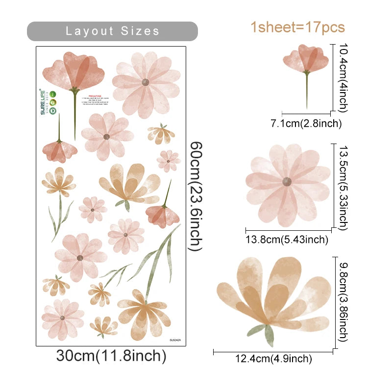 BohoBaby Flowers Decals