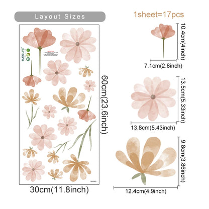 BohoBaby Flowers Decals