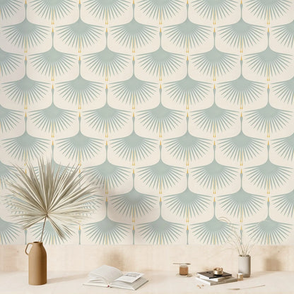 Plume Royale Wallpaper - Light Green