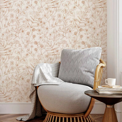 French Country Meadow Wallpaper