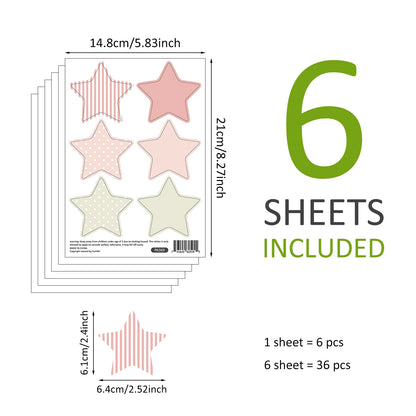 BohoBaby Stars & Dots, Hearts & Butterflies Decals