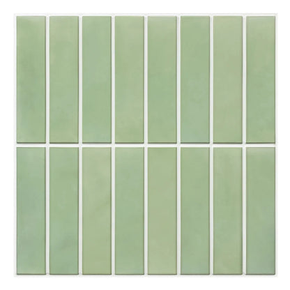 Serenity ModernStack Long 3D Tiles - Light Green