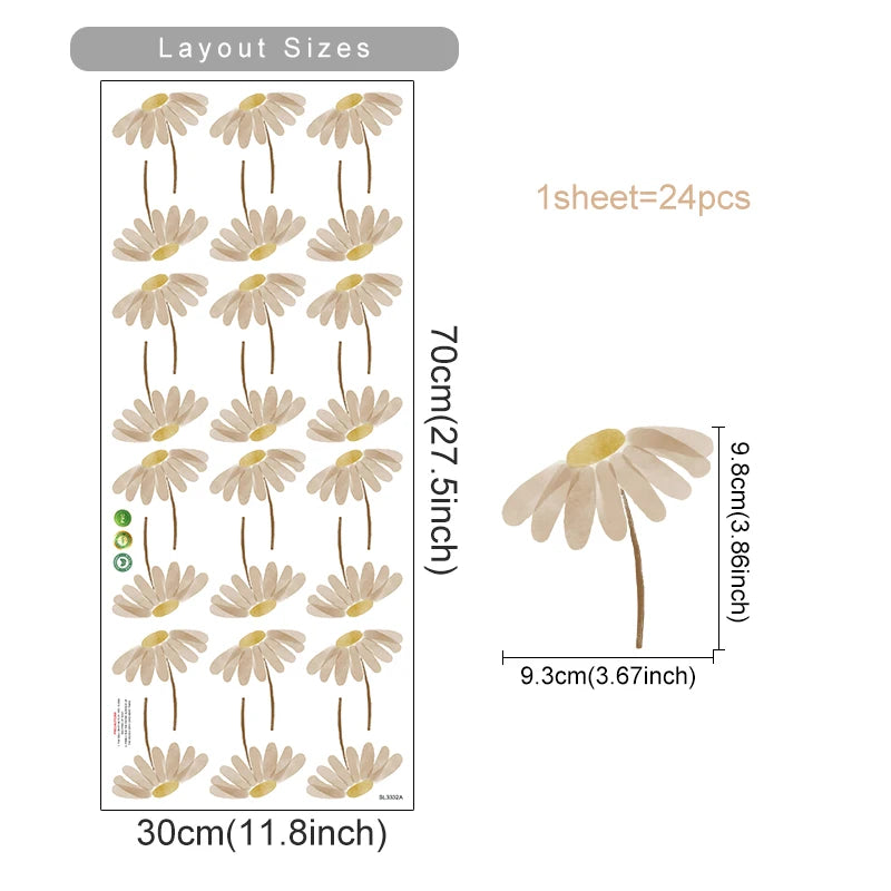 BohoBaby Flowers Decals