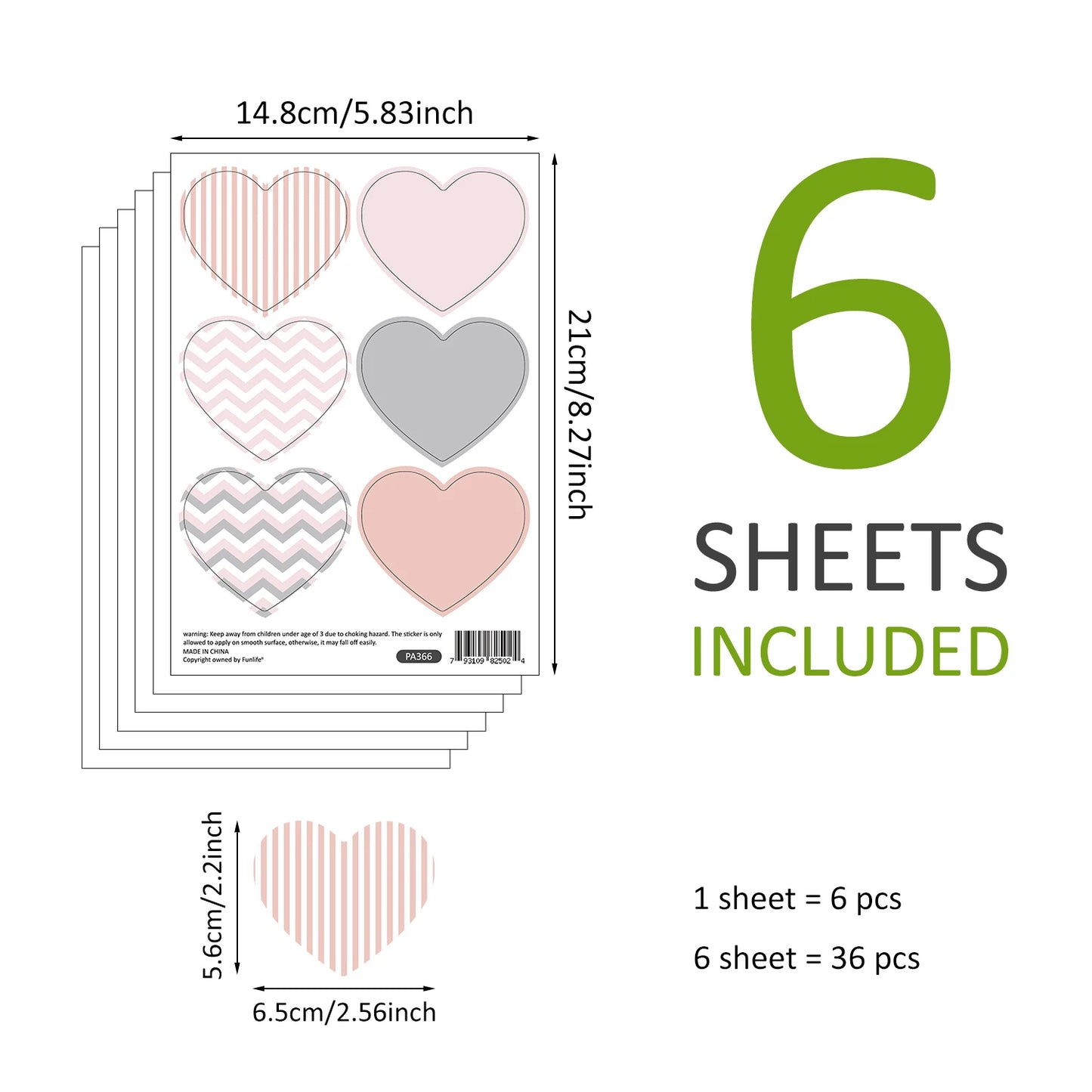 BohoBaby Stars & Dots, Hearts & Butterflies Decals