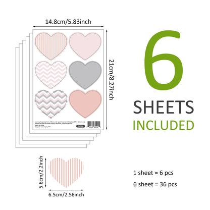 BohoBaby Stars & Dots, Hearts & Butterflies Decals