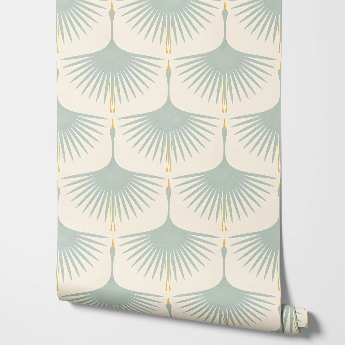Plume Royale Wallpaper - Light Green