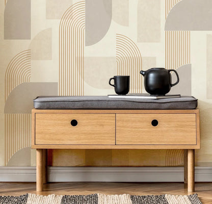 ZenScape Boho Abstract Wallpaper - Terracotta