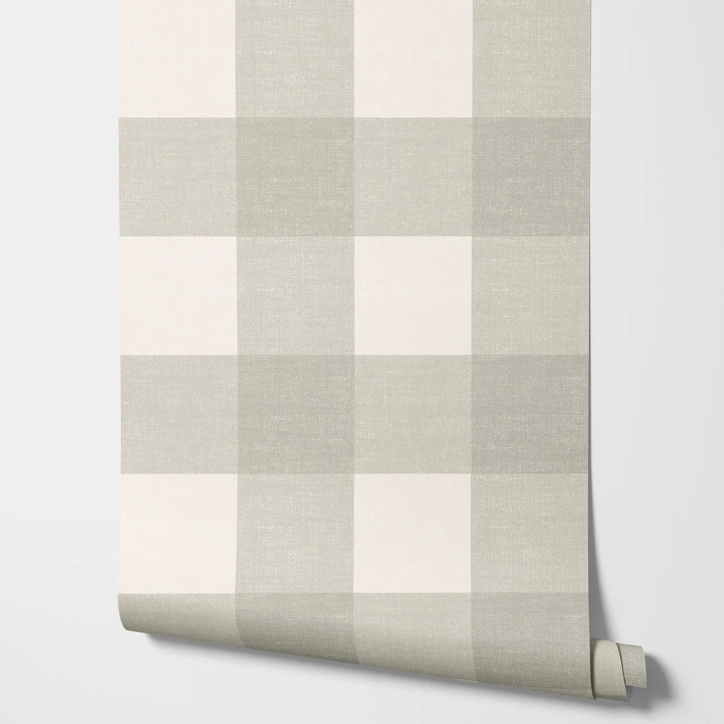 French Country Plaid Wallpaper - Beige