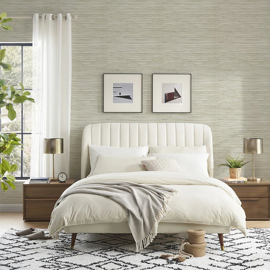 French Country Hempgrass Wallpaper - Beige