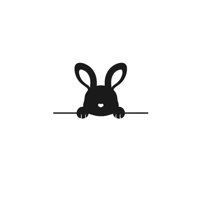 BohoBaby Bunny Decal - Black