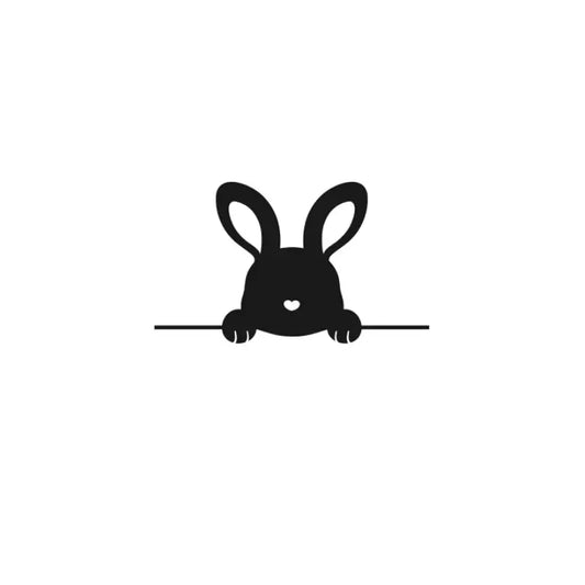 BohoBaby Bunny Decal - Black