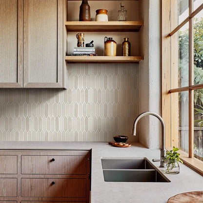 Serenity Lantern Long 3D Tile Decals - Cream