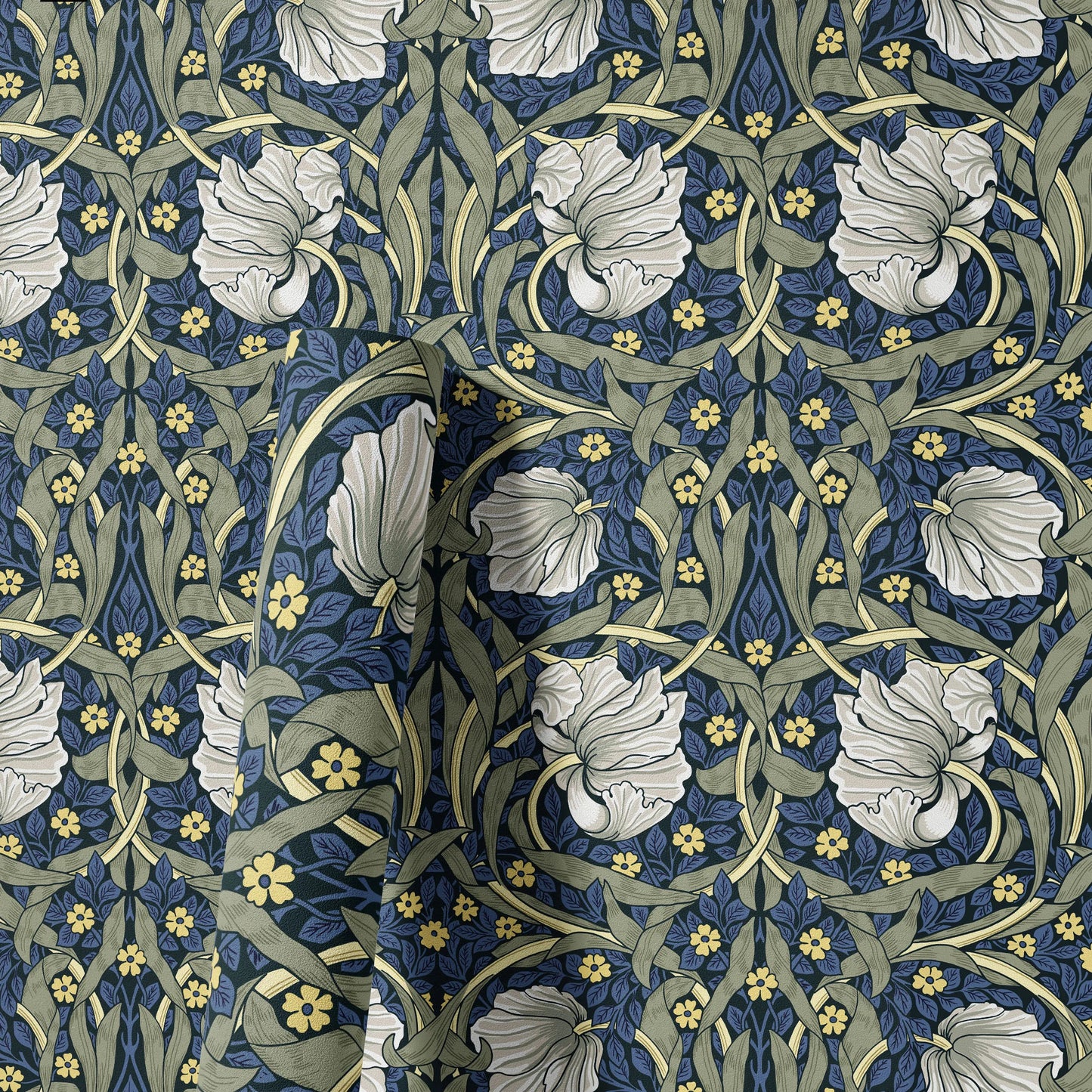 English Country Garden Lilly Wallpaper - Terracotta