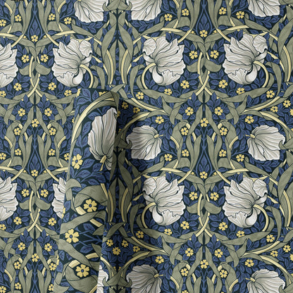 English Country Garden Lilly Wallpaper - Terracotta