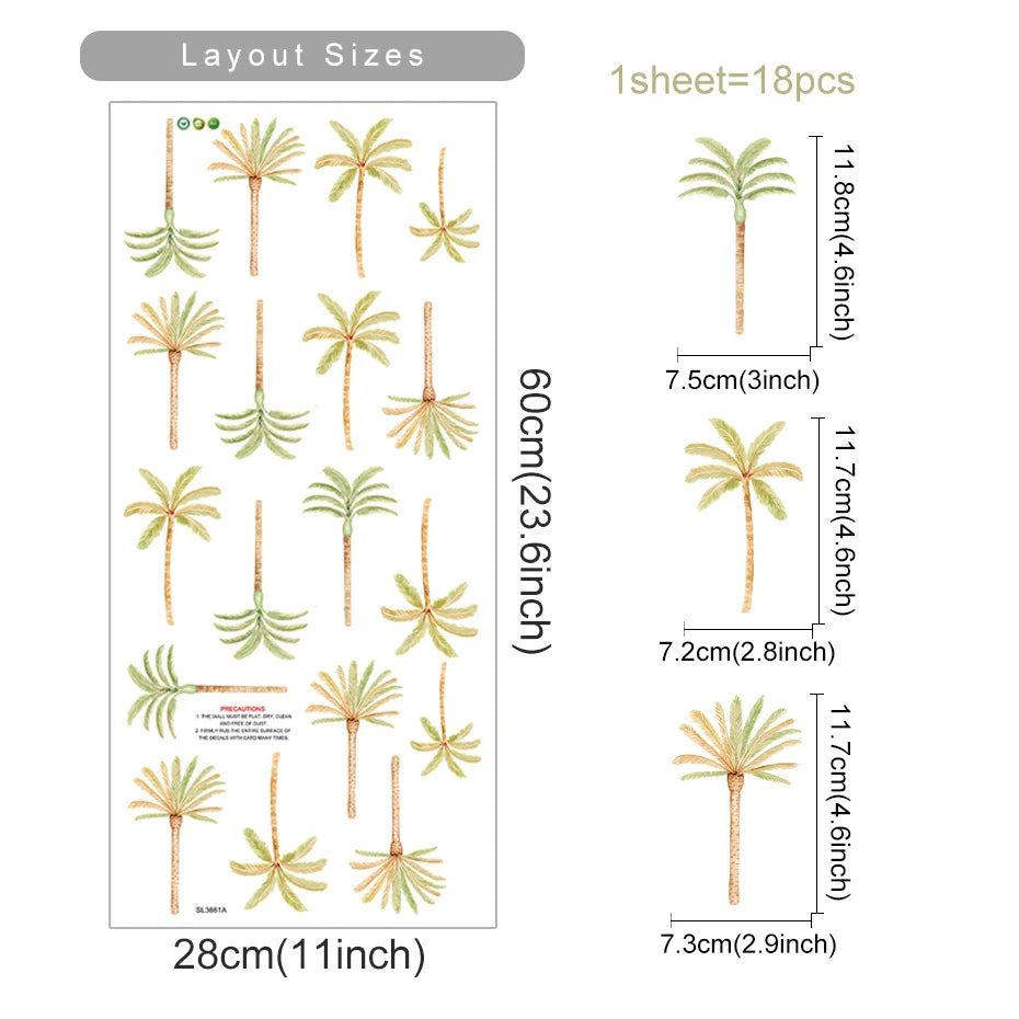 BohoBaby Palm Tree Decals