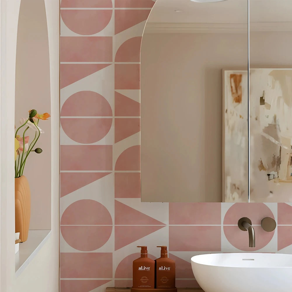 SeraphinaScape Abstract Tile Decals - Pink