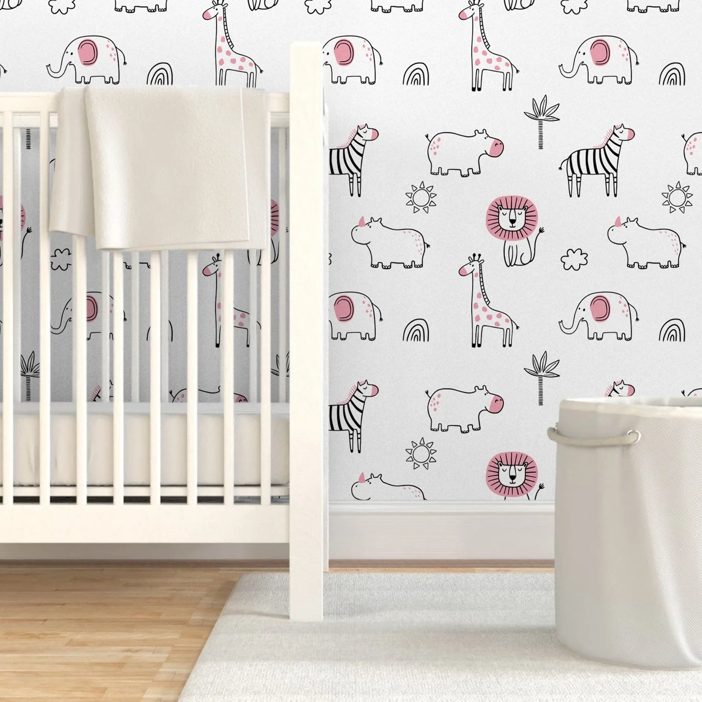 Lulu's Friends Wallpaper - Pink