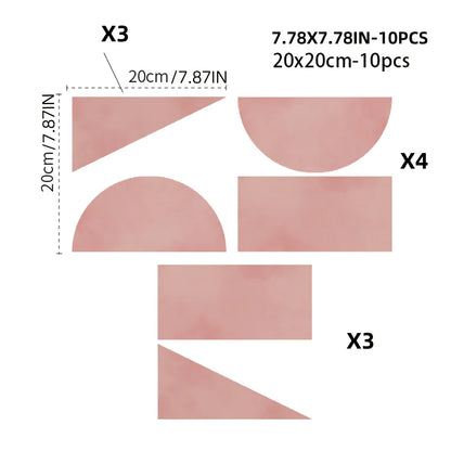 SeraphinaScape Abstract Tile Decals - Pink